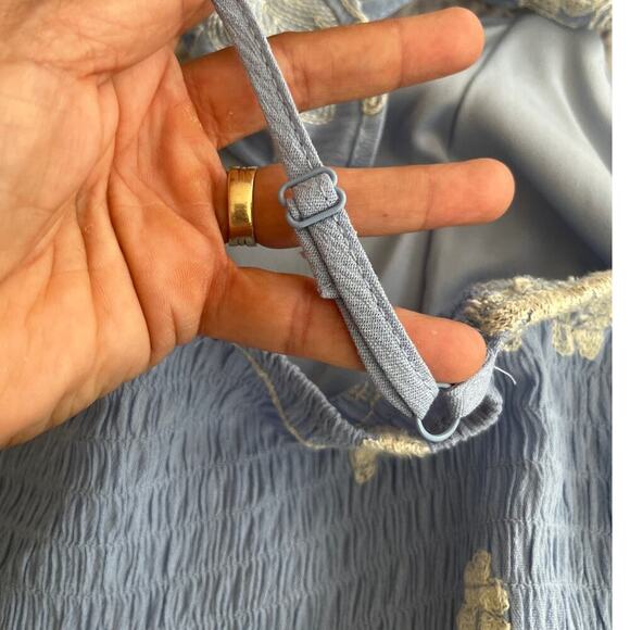 Lily Rose Floral Tier Midi Dress XXL Embroidered Flutter Sleeve Cottagecore NEW - Picture 8 of 13